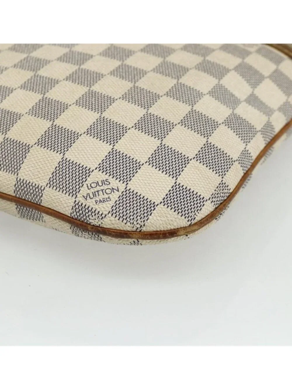 Authentic LOUIS VUITTON Damier Azur Pochette Bosphore Shoulder Bag N51112 LV